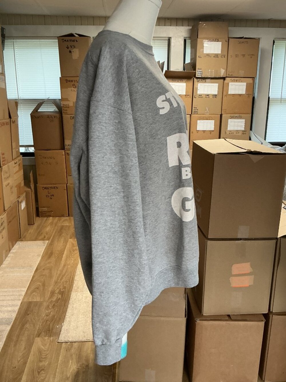 Jerzees NuBlend Christian Faith Crewneck Sweatshirt Gray The Struggle Is Real L - Picture 6 of 9
